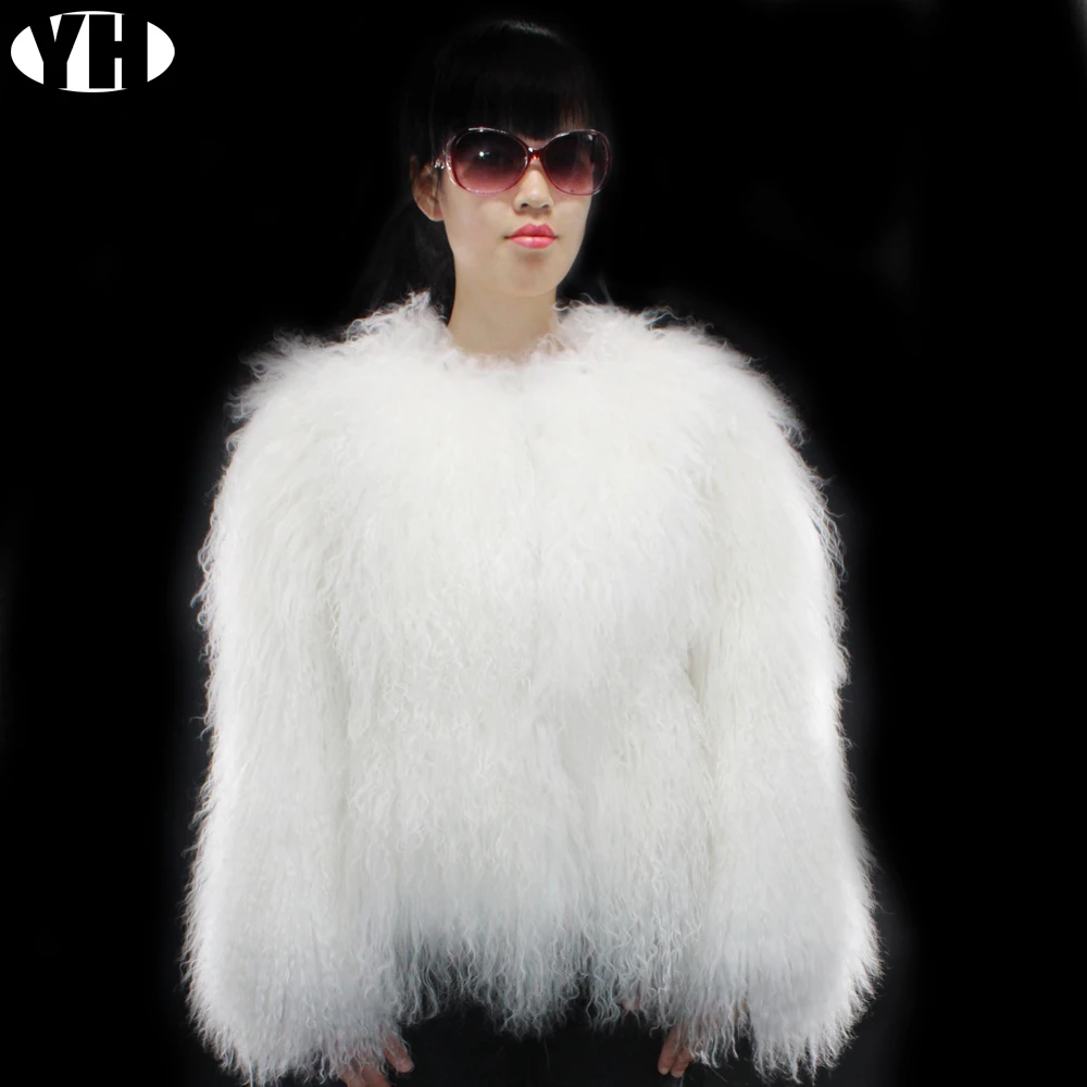 Buy 2018 Women real sheepskin coats natural sheep fur