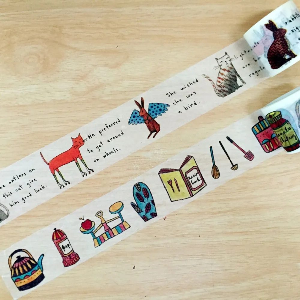

Free shipping 38mm*5m Crayon Style high quality washi tape/Beautiful Animal and Crayon Style and Dog masking japan washi tape