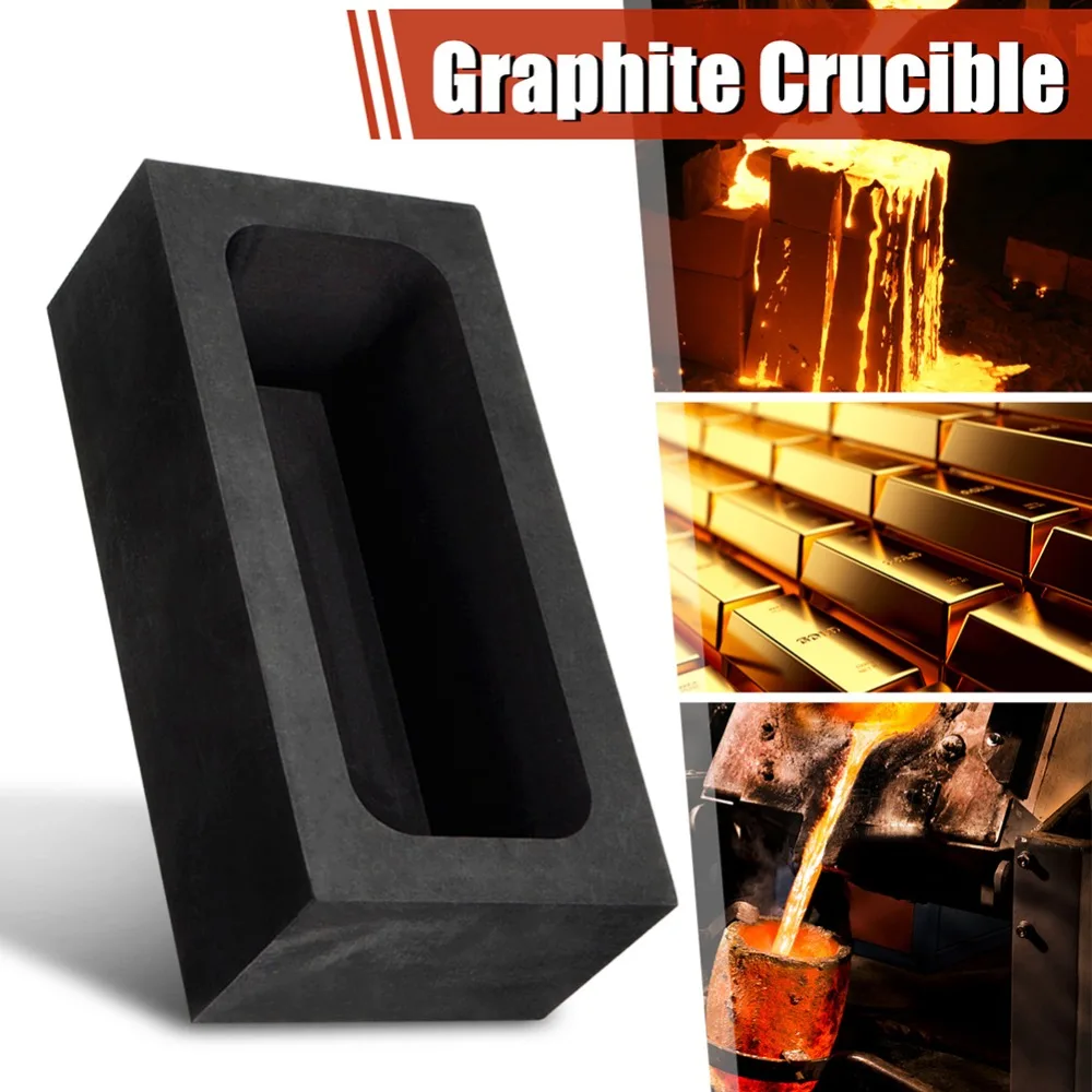 

85oz Large Graphite Casting Ingot Mold for Gold Silver Copper Melting Casting Refining Scrap Bar Crucible Tool Parts new 2018