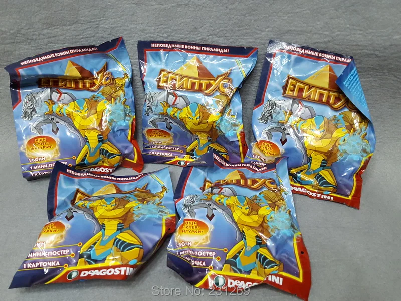 

*New In Original Bag* Lot Of 5 Russian Cartoon EGYXOS Concept Serie 6CM Action Figure Collection Doll Toys Kids Gift SEND RANDOM