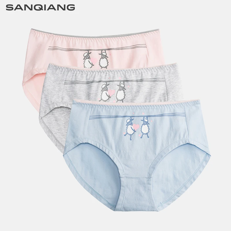 SANQIANG Brand 3pcs/pack Underwear Womens Lingerie Panties Thong Lady