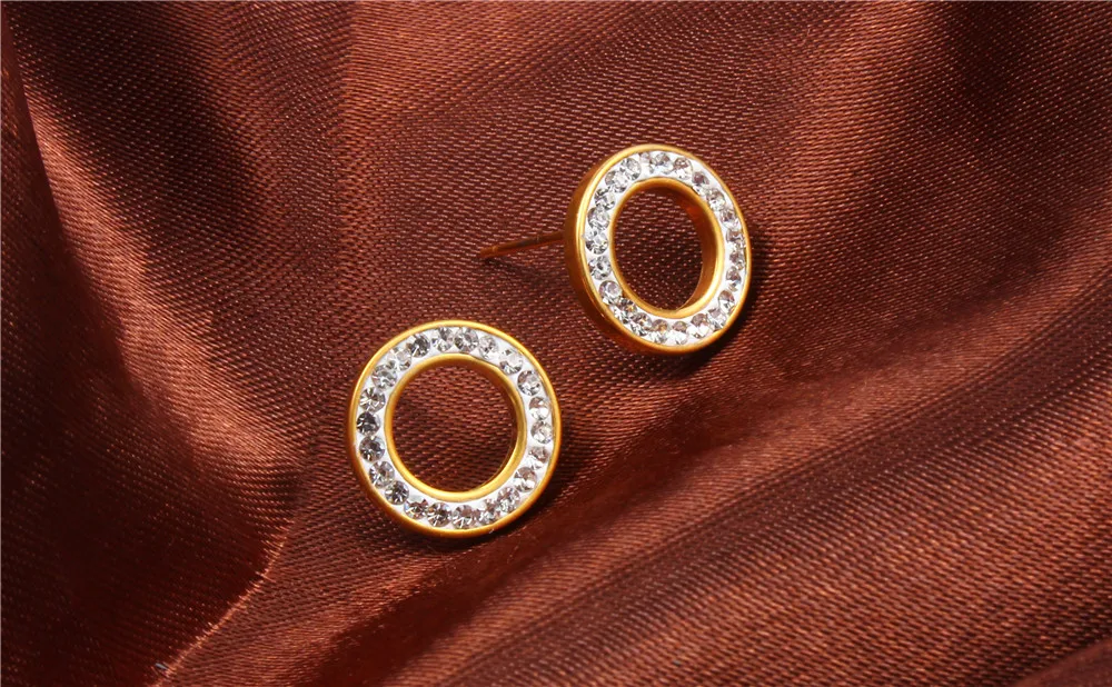 XUANHUA Stainless Steel Stud Earrings Jewelry 2018 Fashion Earrings For Women Jewellery Brincos Earring Female Circle Errings
