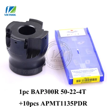 

BAP300R-50-22-4T Milling tool with 10pcs carbide milling insert APMT1135PDR Face Mill Shoulder Cutter BAP 300R 50-22-4T