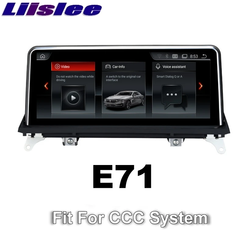 For BMW X6 E71 2008~2010 LiisLee Car Multimedia GPS Audio Hi-Fi Radio Stereo Original Style For CCC Navigation NAVI 11