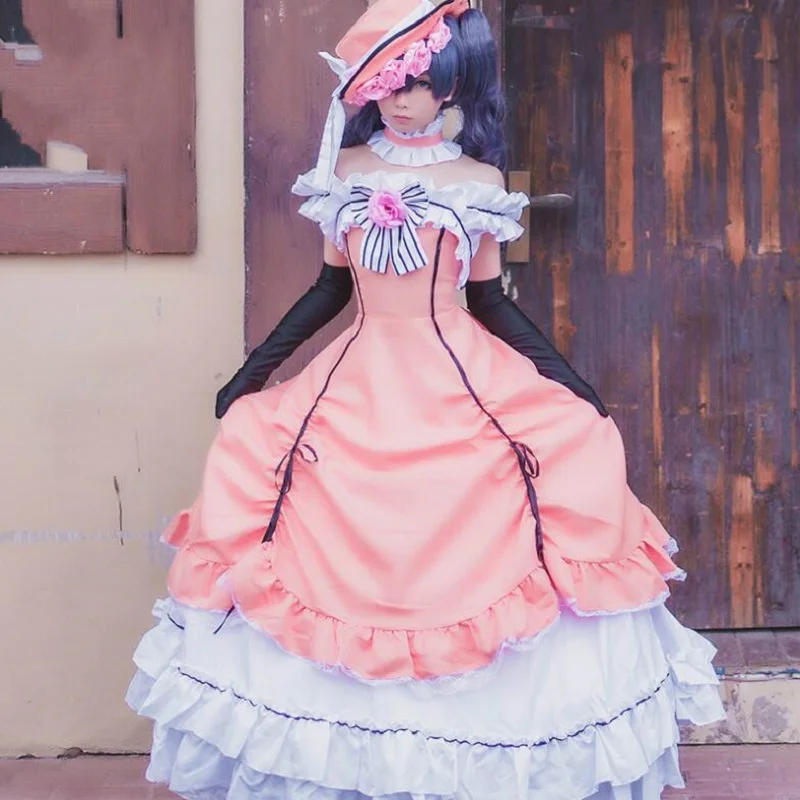 Ciel Phantomhive Cos Anime Kuroshitsuji Black Butler Pink Cosplay