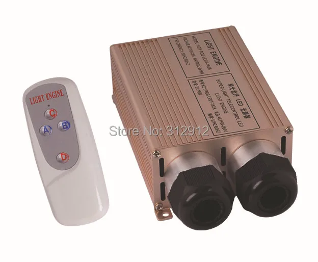 

32w(16w*2) LED Optical Fiber light engine with Double head and RF remote