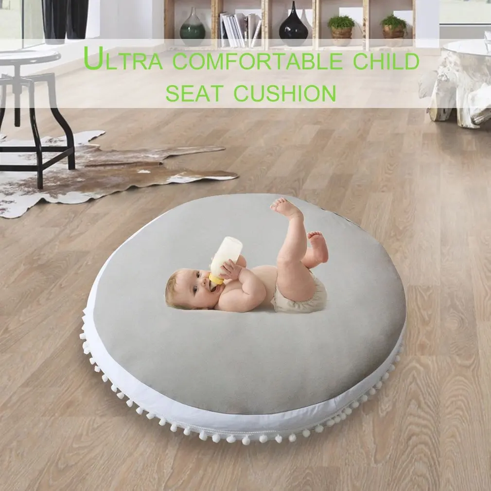 90cm Baby Crawl Rug Thickened Round Play Pad Crawling Mat Children Game Blanket Soft Sleeping