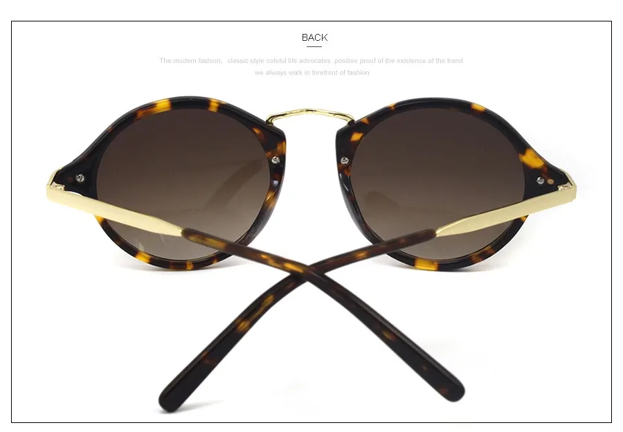 Золотые металлические модные дизайнерские брендовые унисекс медовые Круглые Солнцезащитные очки с поляризованными линзами Lunette De Soleil 6605C