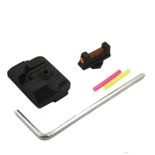 Волокно вид спереди/задний бой Глок Красный точка зрения Глок прицел черный тактический Охота Премиум металл