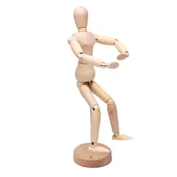 JIMITU деревянная шарнирная кукла 14/20 см тела фигурку модель куклы картина мультфильм головки блока Объединенная модель марионетки