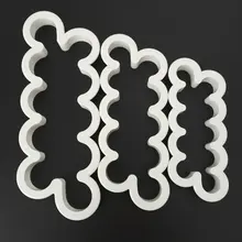 Пластиковая упаковка для печенья резак цветок Форма для вырезания бисквит мастика плесень украшения торта аксессуары для выпечки