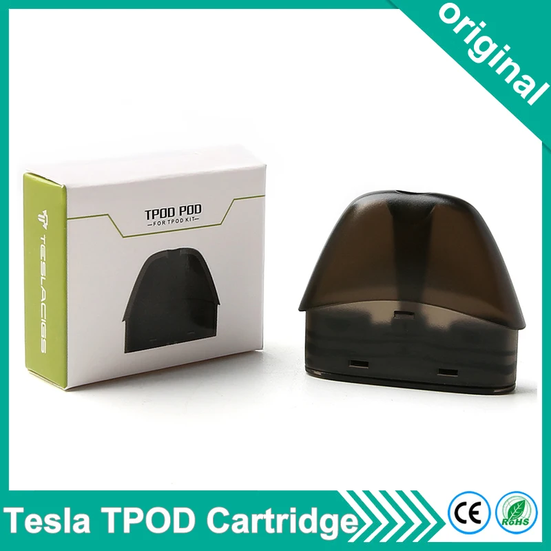 

Original Tesla Tpod Cartridge 2ml Capacity 1.5ohm Coil Resistance for Teslacigs T Pod Kit Electronic Cigarette Vape Cartridges
