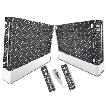 

Free Drop Shipping Fashionable Design Vinyl Skin Sticker For Wii Console Cover with 2 Remotes Controller Skins For Nintendo Wii