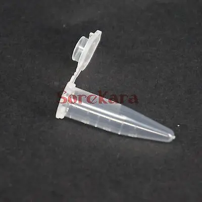 1000pcs Scale line 0.5ml Laboratory Plastic Centrifuge tube V-bottom Vial Snap Cap For Sample Specimen