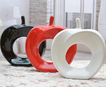 

home decor ceramic apple design elegant decoration wedding decoration ceramic table decor home gift 4 colors available