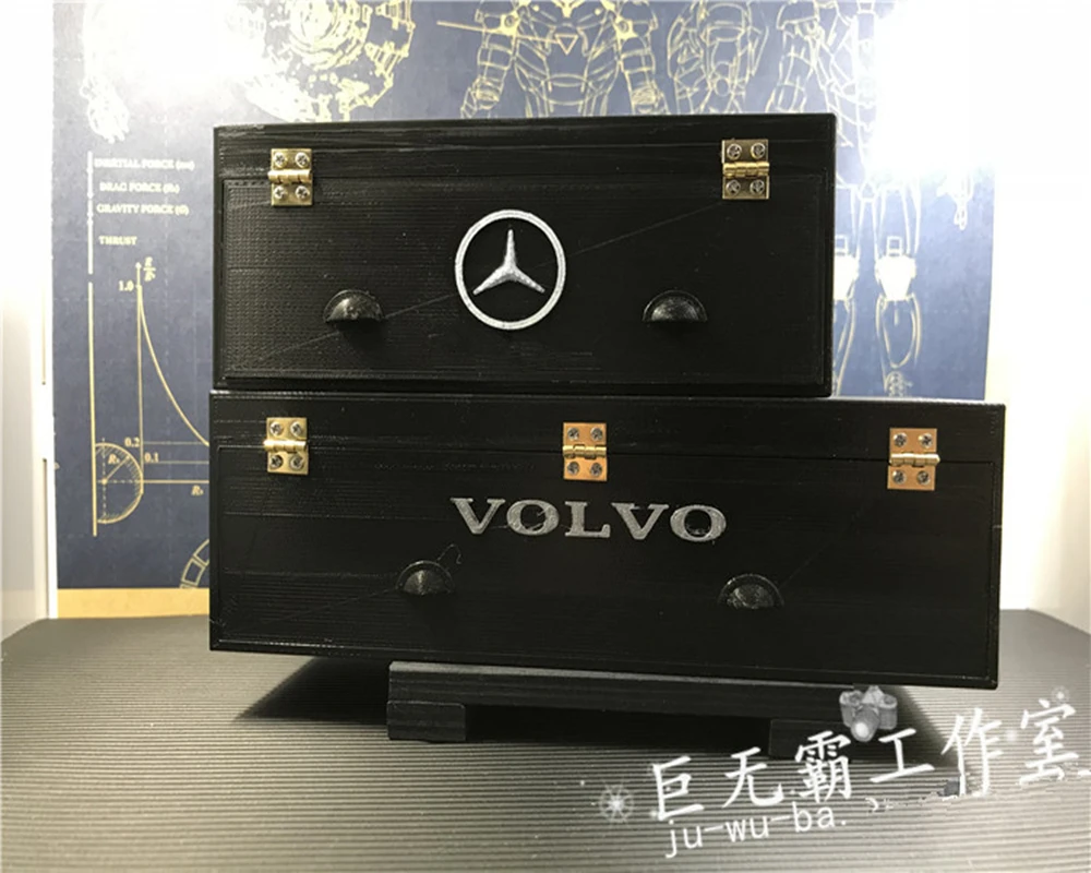 

Remote control actros truck frame simulation tool box / cell box for tamiya 1/14 scale tractor trailer benz 1851 3363 MAN volvo