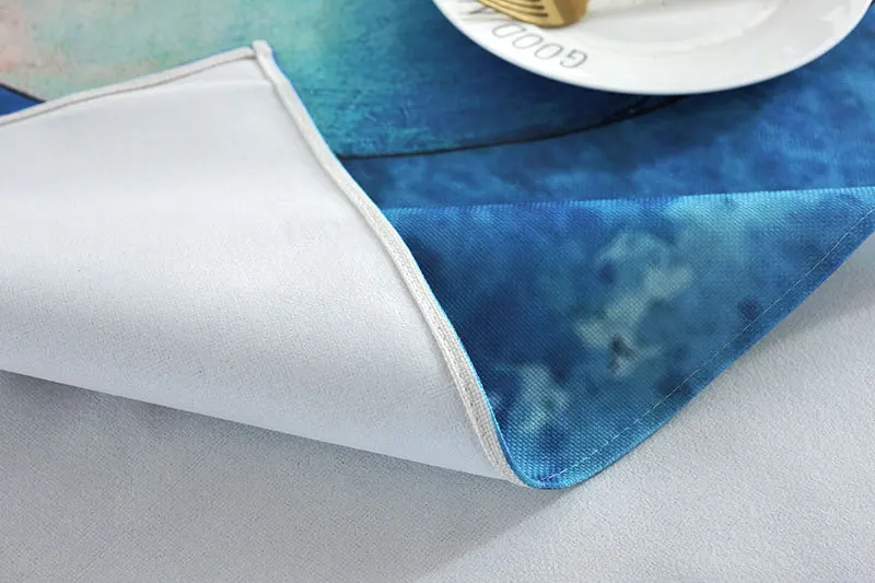 Proud Rose Waterproof Linen Table Cloth Cartoon Table Cover Chair Set Pillowcase Cover Towel European Tablecloths Chair Cushion