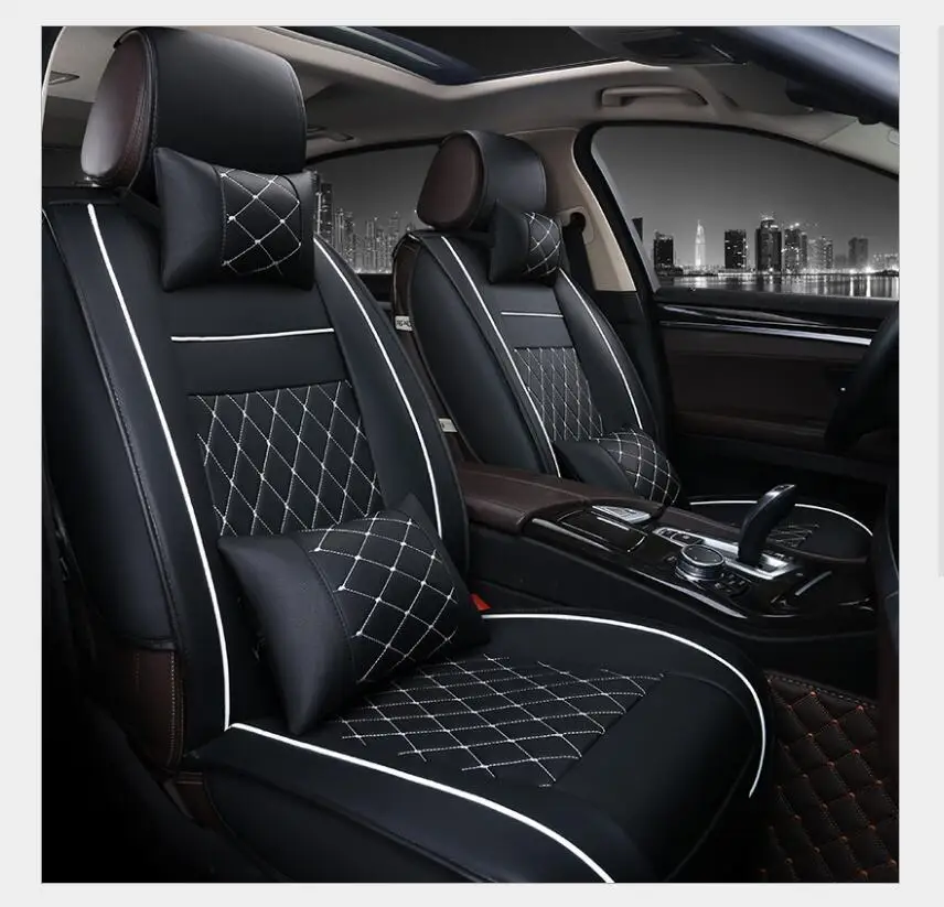 Automobiles Seat Covers Full Car Seat Cover Universal Fit Interior Accessories Protector Color Gray Car-Styling Automobiles Seat Covers Full Car Seat Cover Universal Fit Interior Accessories Protector Color Gray Car-Styling