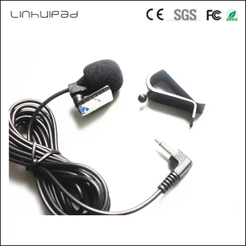 

linhuipad 3.5mm Mono Microphone Assembly Mic for Car Vehicle Head Unit Bluetooth Enabled Radio GPS DVD Player Audio