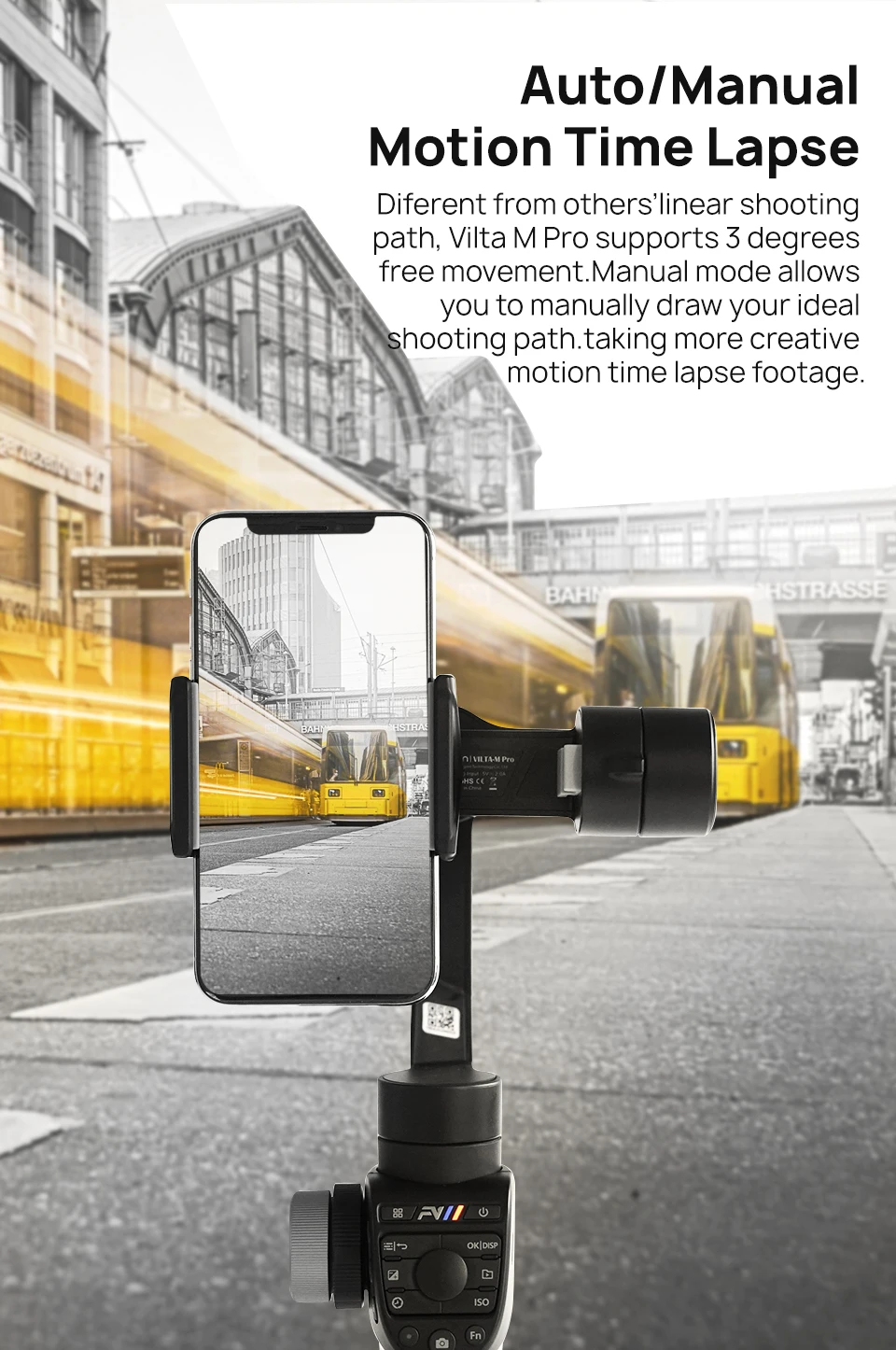 Freevision Vilta-m Pro 3-осевой Карманный карданный стабилизатор для смартфона для iPhone samsung GoPro 7 6 PK Vilta m гладкий 4 Осмо 2