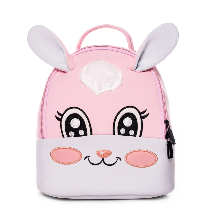 Мультяшный Радужный Единорог дизайн детский школьный рюкзак из неопрена материал для маленьких девочек детский сад школьные сумки - Цвет: Rabbit