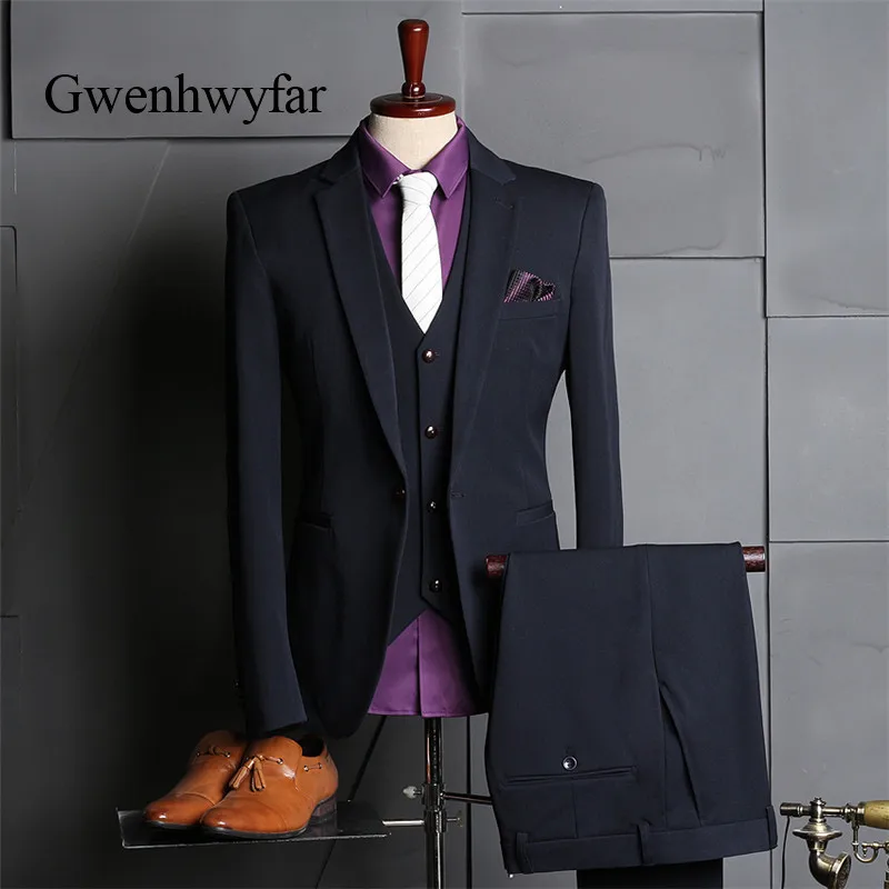 Aliexpress.com : Buy Gwenhwyfar Brand Men Suit 2018 Slim ...