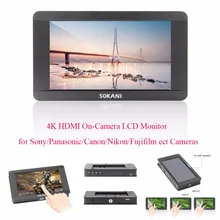 Sokani SK-5 5'' 4K HDMI On-Camera LCD Monitor for Sony Panasonic Canon Nikon Fujifilm DJI Ronin Zhiyun Crane,Camera Monitor Sokani SK-5 5'' 4K HDMI On-Camera LCD Monitor for Sony Panasonic Canon Nikon Fujifilm DJI Ronin Zhiyun Crane,Camera Monitor