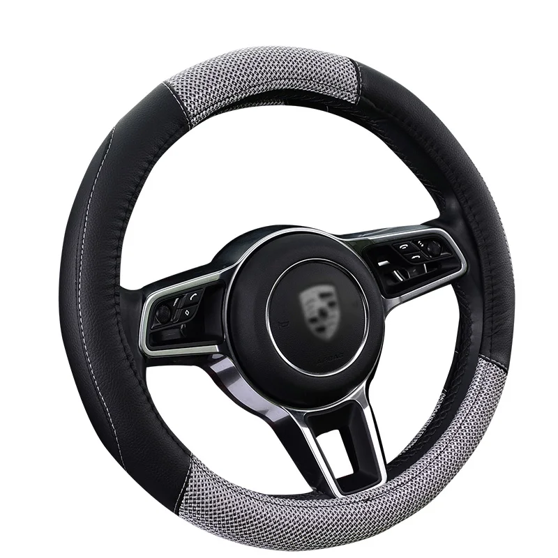 

Car steering wheel cover covers 38CM Universal for ford s-max c-max matiz nexia explorer 5 fusion porsche cayenne s gts macan