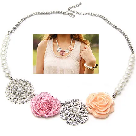 

Statement Necklaces & Pendants for Women Fashion Simulated Pearl Beads Choker Collares Femme Accessories