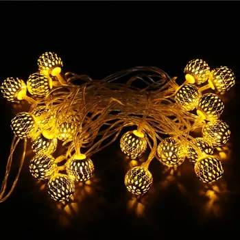 

Metallic ball LED String Light 3.5M Xmas LED light 110V 220V 230V 50/60hz LED Holiday String Light Colorful LED Christmas Light