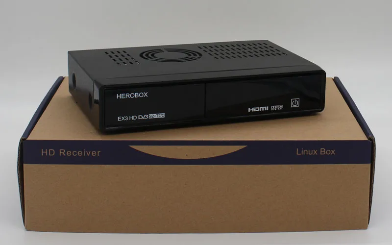 HEROBOX EX3 Поддержка HD DVB-S2+ T2/C BCM7358 752 процессор, выполняющий миллион операций в секунду оснащен мощный вентилятор