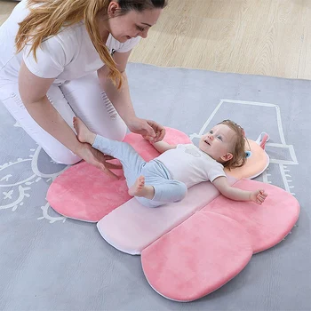 

Newborn Baby Bathtub Mat Foldable Non-Slip Bath Tub Mat For Baby Blooming Sink Bath For Baby Play Bath Little Bee Cushion Mat