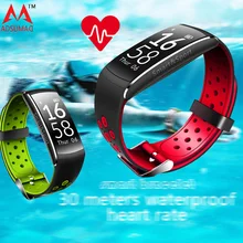 Q8 Смарт Bluetooth IP68 Водонепроницаемый монитор сердечного ритма Смарт-браслет Фитнес трекер для Ios Android телефон