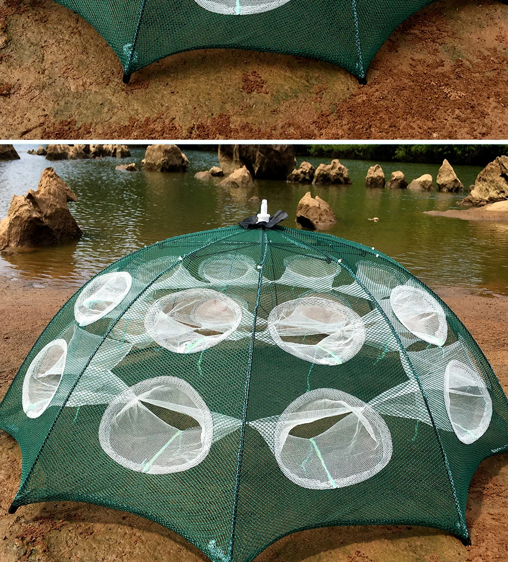 Hexagon portátil dobrado 46810 16hole automático pesca