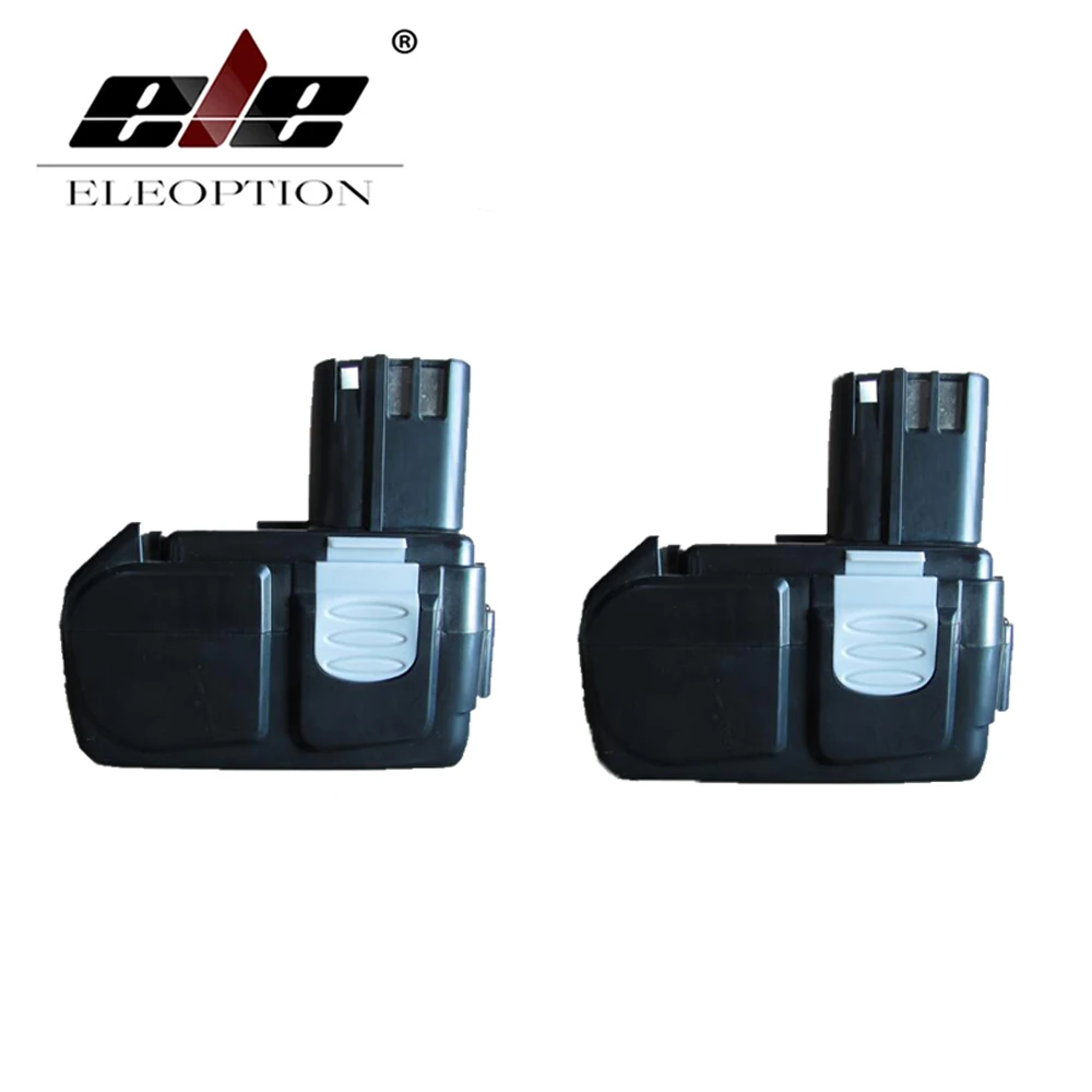 ELEOPTION 2 шт. Мощность инструмент Батарея для Hitachi EBM1830 BCL1815 DH18DL DS18DL DV18DL 18 В 3000 мАч