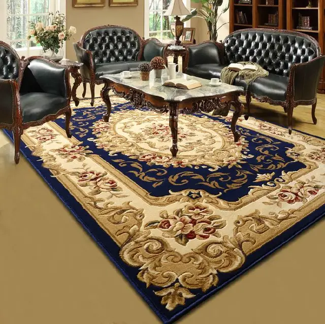 Elegant European Style Hand Carved Wool Texture Carpet For Living Elegant European Style Hand Carved Wool Texture Carpet For Living Room And Bedroom Bedside 80x150cm Area Rugs