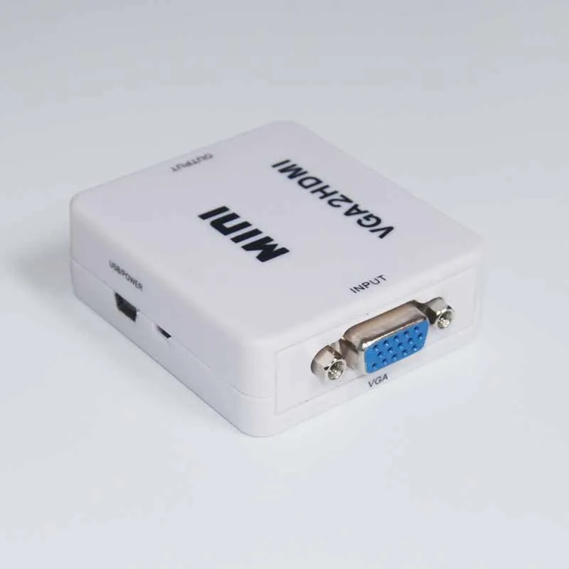 

Mini VGA to HDMI Converter With Audio VGA2HDMI 1080P Adapter Connector For Projector PC Laptop to HDTV with HDMI2VGA Converter