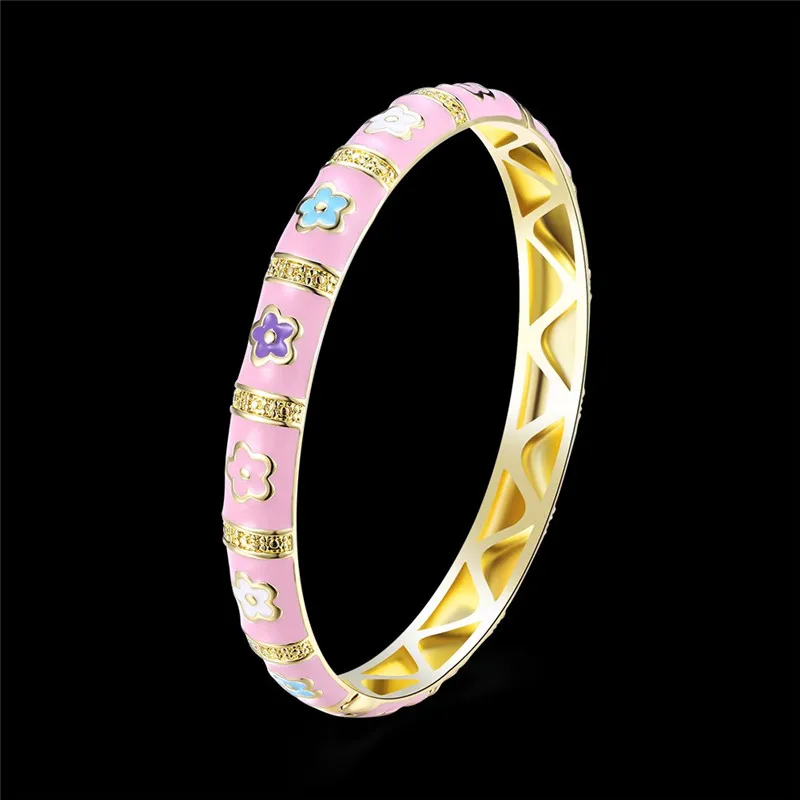 Новейшая модная бижутерия желтый золотистый разноцветный рисунок с изображением бабочек очаровательные браслеты и браслеты Женщины браслет