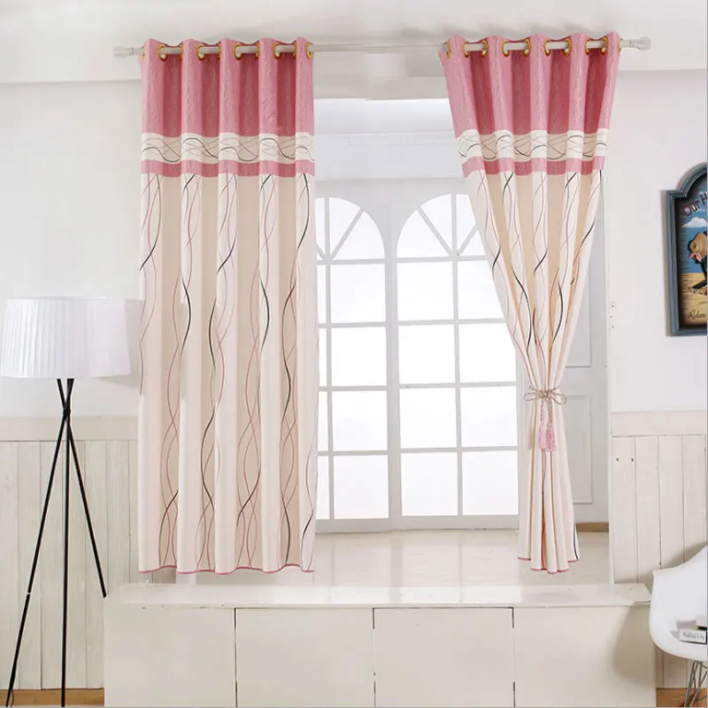 1 панель, Короткие шторы, украшение на окно, современные кухонные шторы, полосатый узор, детская спальня, шторы(6 цветов) B16202