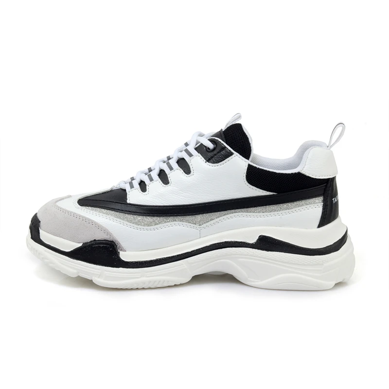 À Flambant 35 39 Noir Printemps Patckwork Neuf blanc Appartements Lacets Cuir Sarairis Femme Décontracté Bout Taille Chaussures Arrondi En Populaire Véritable xCeBdor