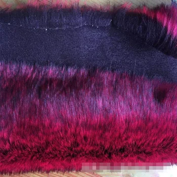 

Faux fox fur red dyed pointed artificial fur faux fur