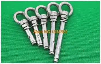 

2 PCS M12*150 Suspension loop expansion bolt 304 stainless steel material screw pull Aseismic Undercut Anchor Bolts