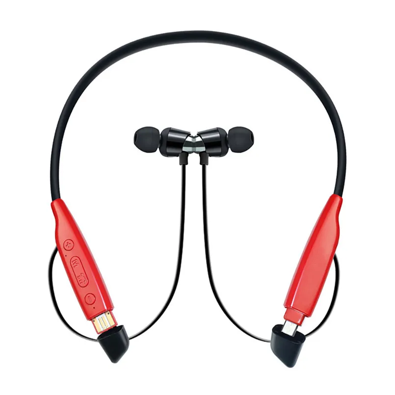 Multifunction Bluetooth Sports Earphone Multi-Purpose Plug-In card Neck-Mounted HWS680 Bluetooth V4.2+EDR Headset 40MR2010