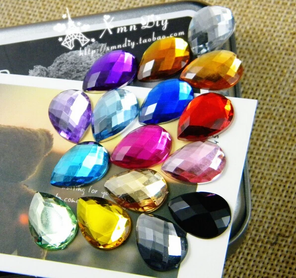 5,000pcs/Bag 6*10mm Tear Drop Shape Flat Back Superior Taiwan Acrylic Rhinestones Beads,DIY Jewelry accessories.