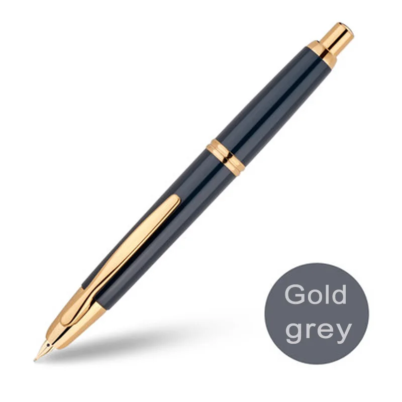 Пилот ручка Ограниченная серия 18 K золотая ручка офисная пишущая деловая Мужская Подарочная FC-1500R F острый M наконечник - Цвет: Gold grey