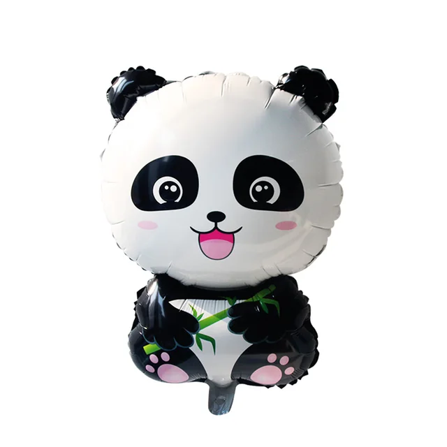 Cartoon Panda Theme Birthday Party Decorations Kids Disposable Tableware Set Plate Napkins Cup Ballon Baby Shower Party Supplies 5