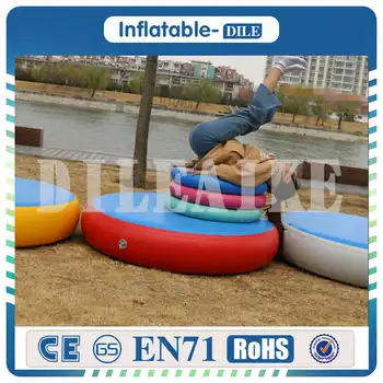 

Round Air Spot Tumbling Mats Inflatable Gymnastics Training Air Tracks