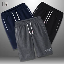 Летние мужские дышащие Шорты повседневные бордшорты мужские футболки Короткие шортики для пляжа Мужская спортивная одежда Finness одежда 6XL