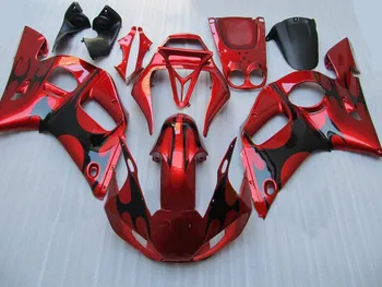 

Custom Motorcycle Fairing kit for YAMAHA YZFR6 98 99 00 01 02 YZF R6 YZF600 1998 2000 2002 ABS hot red Fairings set+Gifts YE31