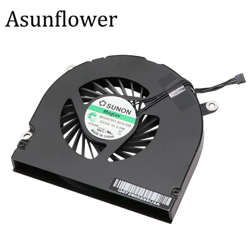 

Asunflower For MacBook Pro 17" A1297 2009 2010 2011 Fan Set Left+Right CPU Cooling Fan MG45070V1-Q021-S9A MG45070V1-Q010-S99